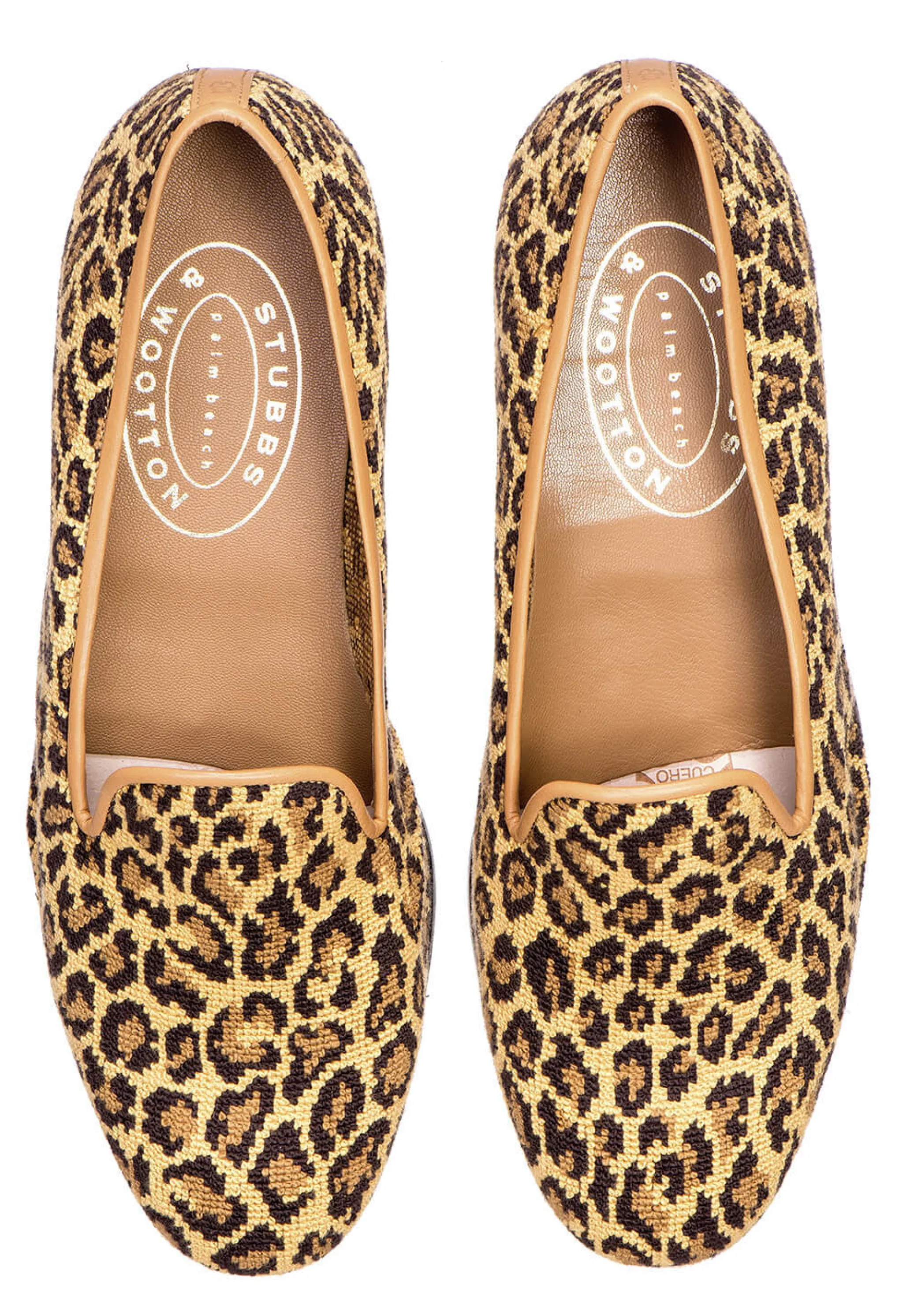Sale Jane Leopard Needlepoint Slipper (Wide) Slipper